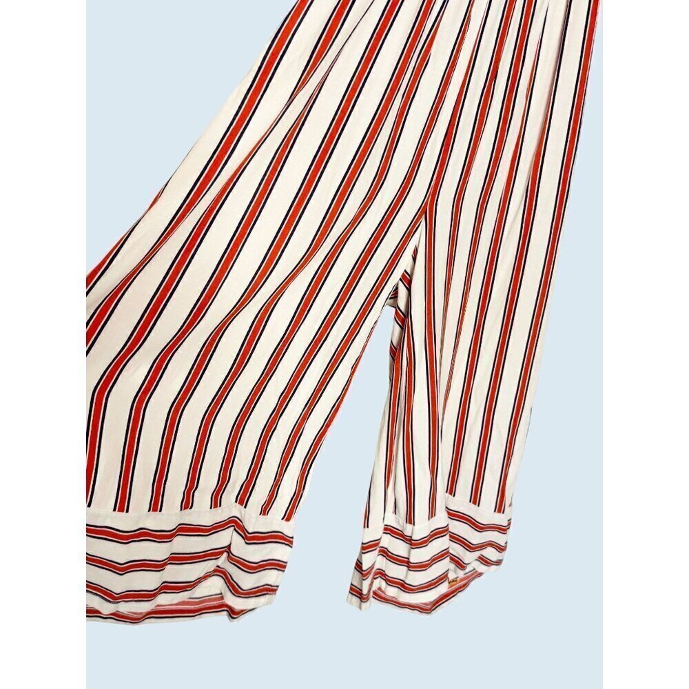 URBAN OUTFITTERS Raven Red White Blue Halter Neck Jumpsuit Sz M - Picture 4 of 8